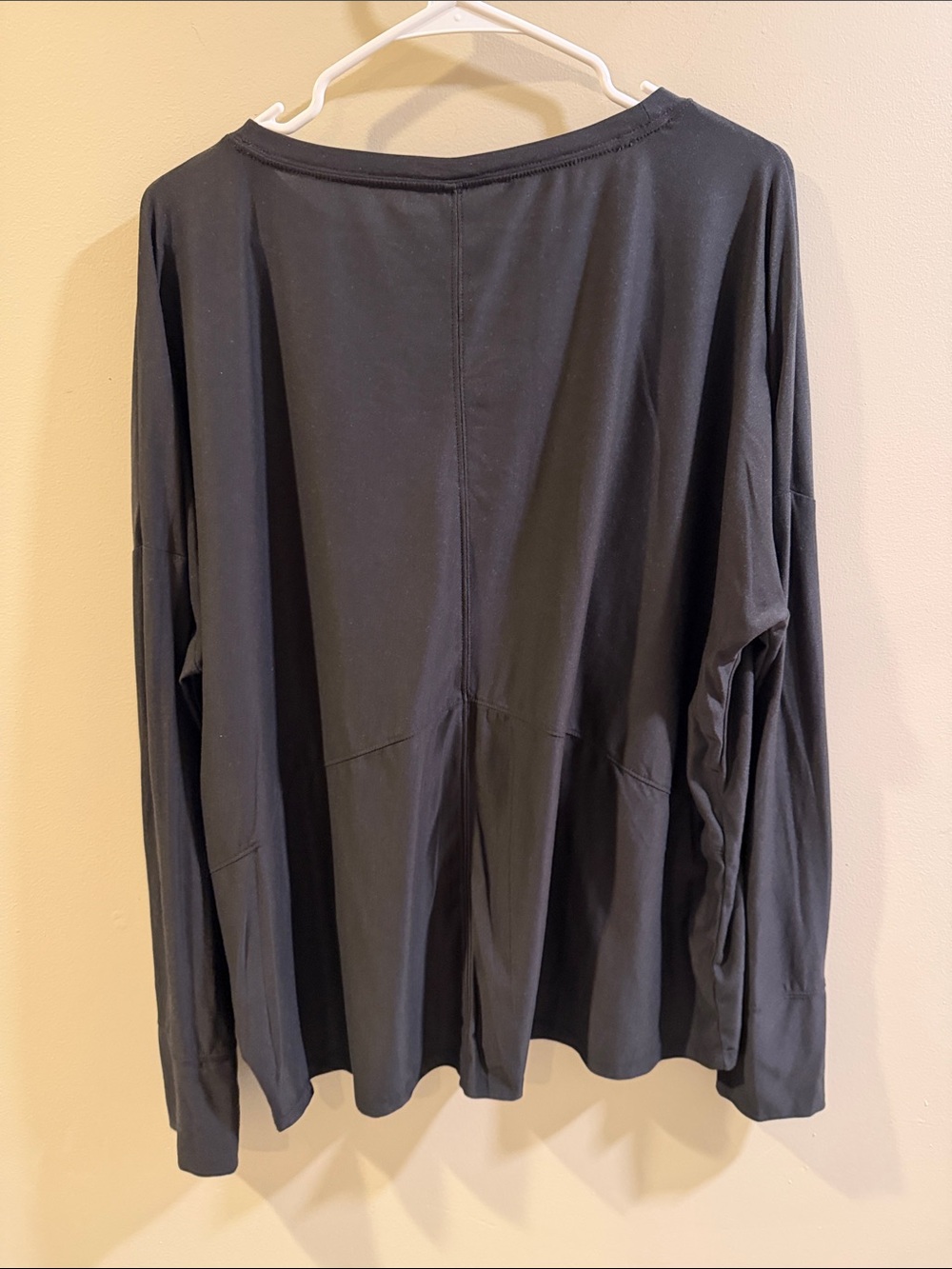 CALIA by Carrie Underwood Black Long-Sleeve Relaxed Crewneck Top - Picture 3 of 6